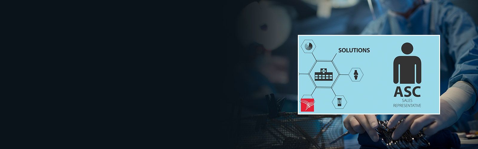 ASC Solutions video thumbnail with image of surgeon selecting tools in background