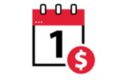 Icon Calendar fees. 