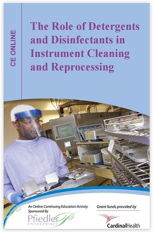 The role of detergents and disinfectants in cleaning