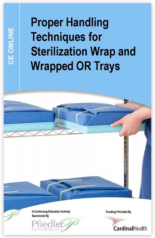 Proper handling techniques for sterilization wrap