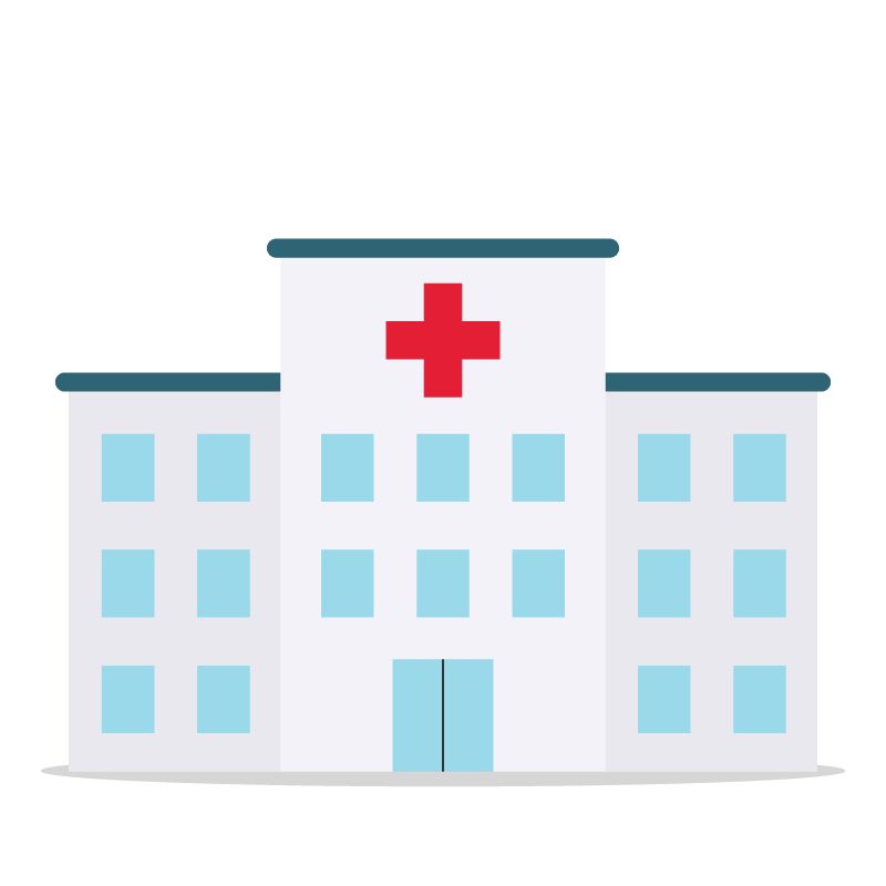 illustration of a hospital