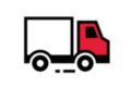 Icon shipping truck.