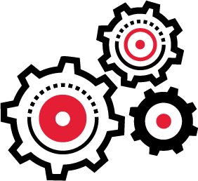 illustration of a dollar bill under a microscope