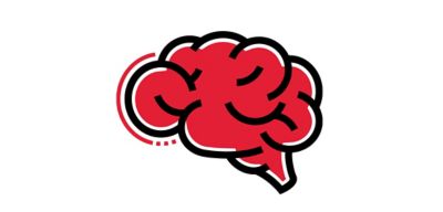 Icon illustration of a brain.