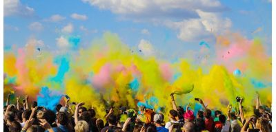 colorful powder.