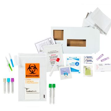 Blood draw and collection kits.