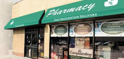 Pharmacy store front.